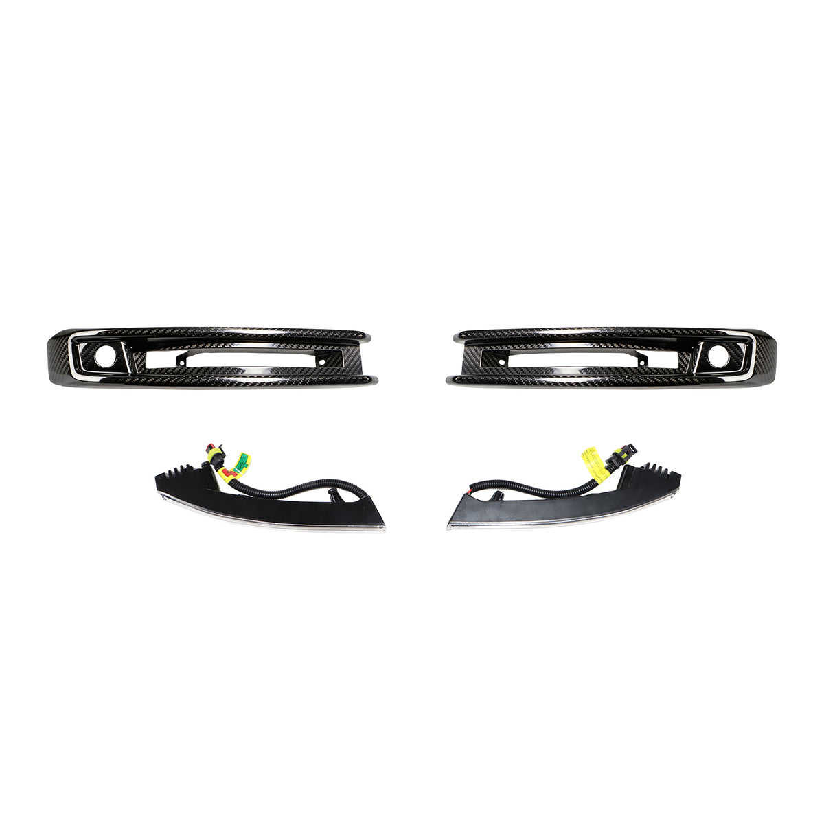 2019-2023 Mercedes Benz G-Class W464 W463A G63 DRY CF Front Bumper Fog Lights Frame Generic