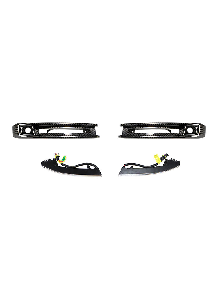 2019-2023 Mercedes Benz G-Class W464 W463A G63 DRY CF Front Bumper Fog Lights Frame Generic