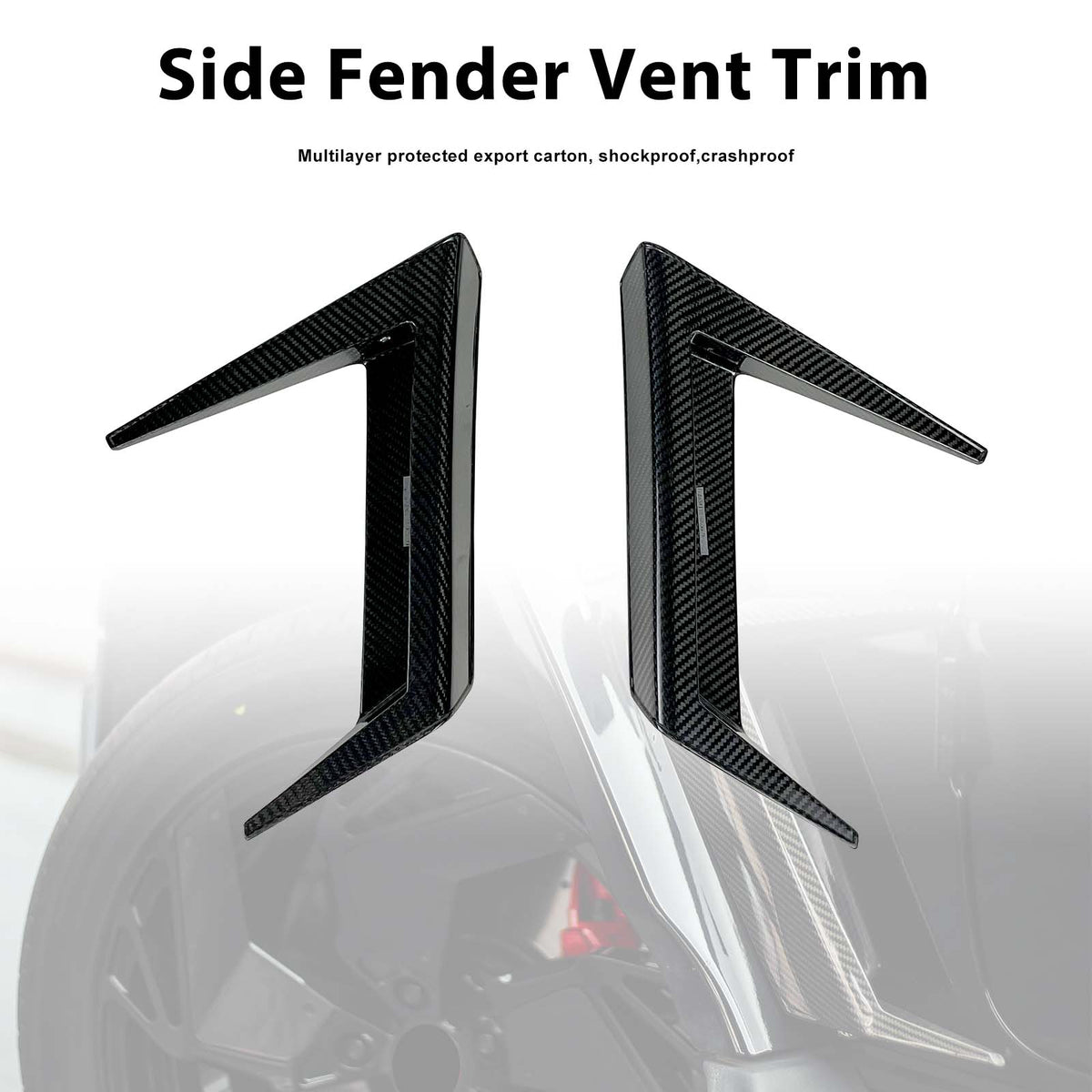 2019-2023 Mercedes Benz G-Class W464 W463A G500 Dry Carbon Side Fender Vent Trim Generic