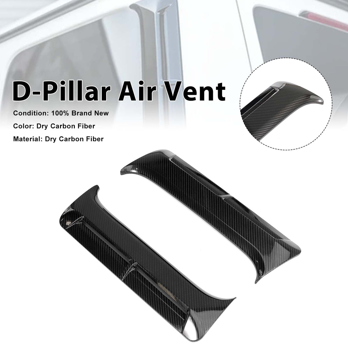 2019-2023 Mercedes Benz G-Class W464 W463A Carbon Fiber LM-Style D-Pillar Air Vents Generic
