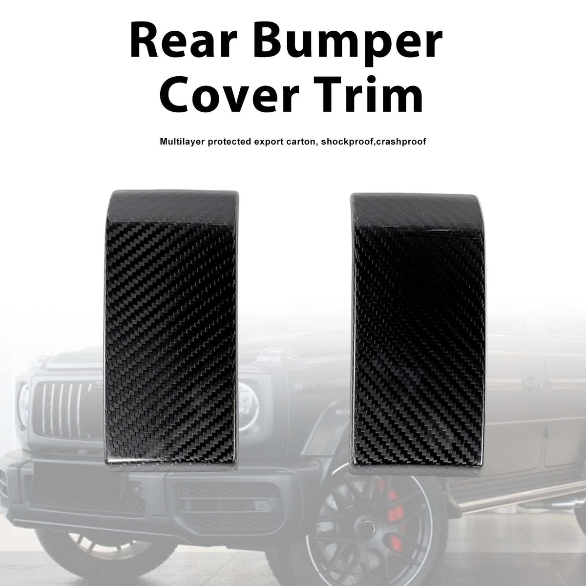 2019-2023 Mercedes Benz G-Class W464 W463A Carbon Fiber Rear Bumper Cover Generic
