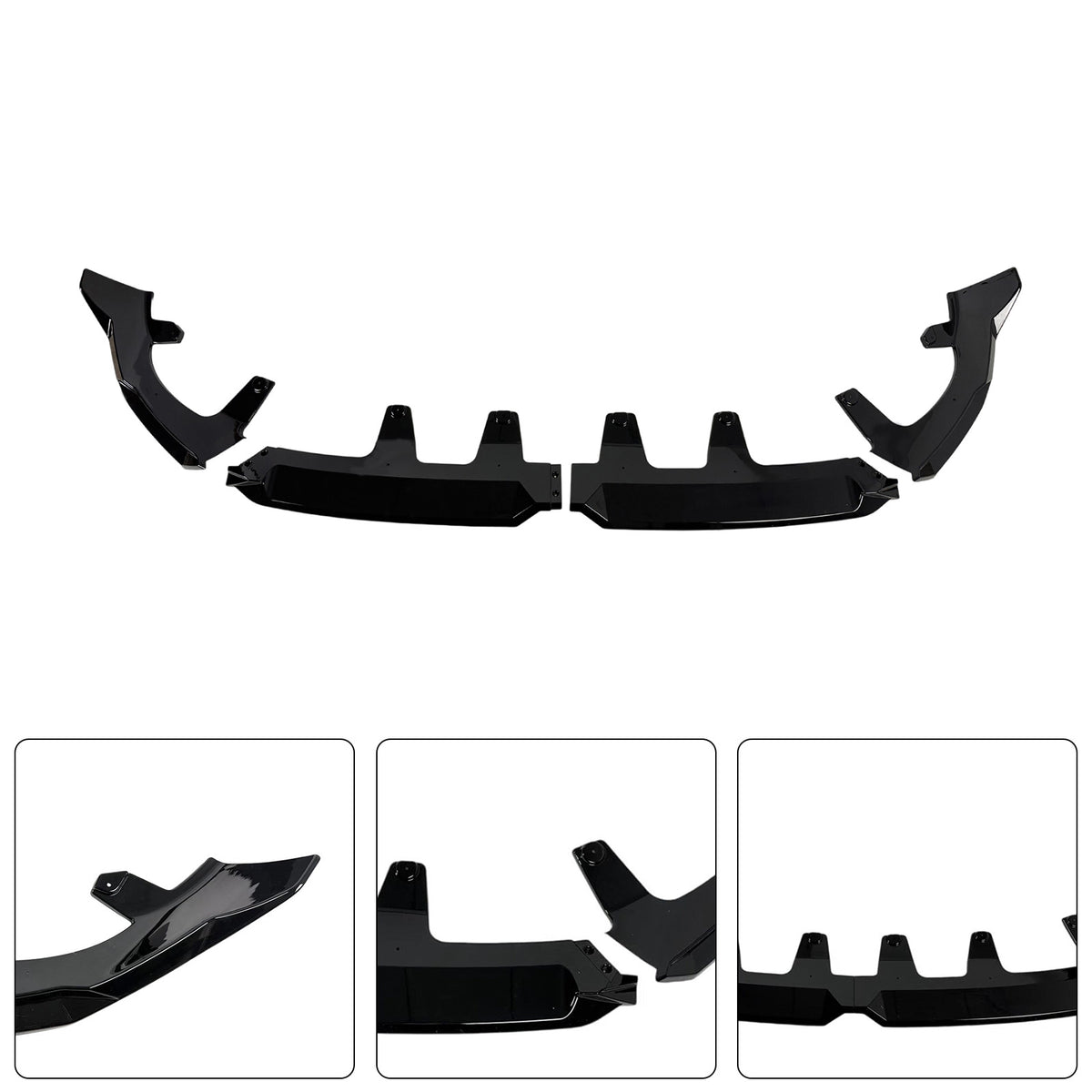 2025- BMW X3 G45 M-Sport Gloss Black Front Bumper Lip Spoiler Splitter Generic