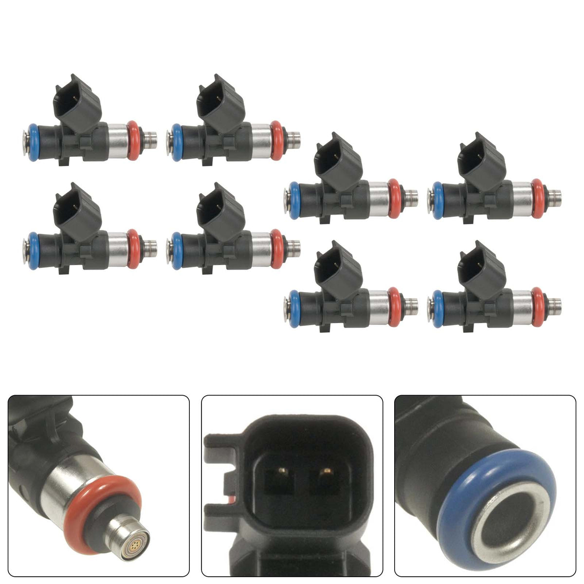 2009-2015 Cadillac CTS-V 6.2L V8 8Pcs Fuel Injector 0280158187 12598646 Generic