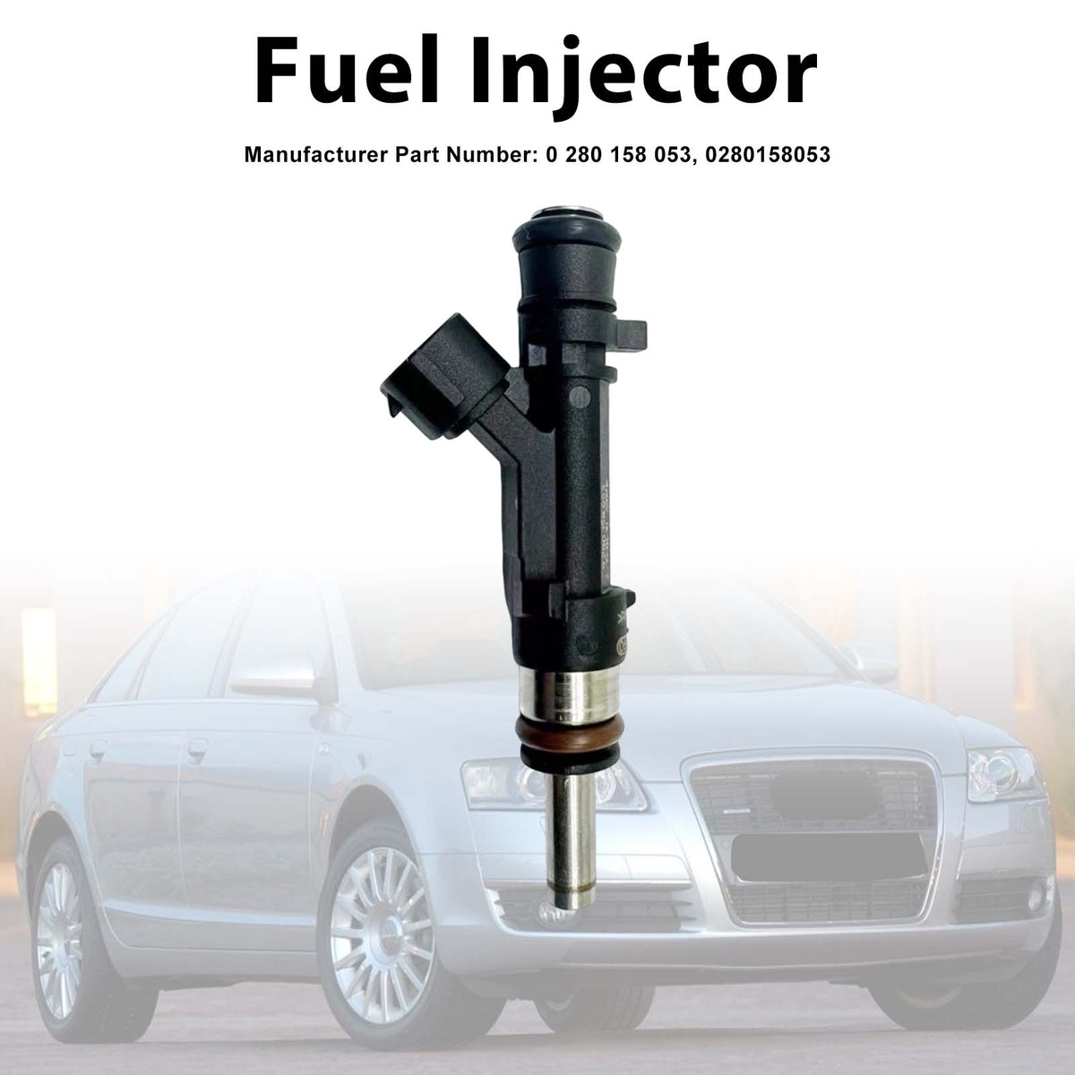 2005-2008 Audi A6 Avant C6 4F5 2.4 1Pcs Fuel Injector 0 280 158 053 06E 133 551 Generic