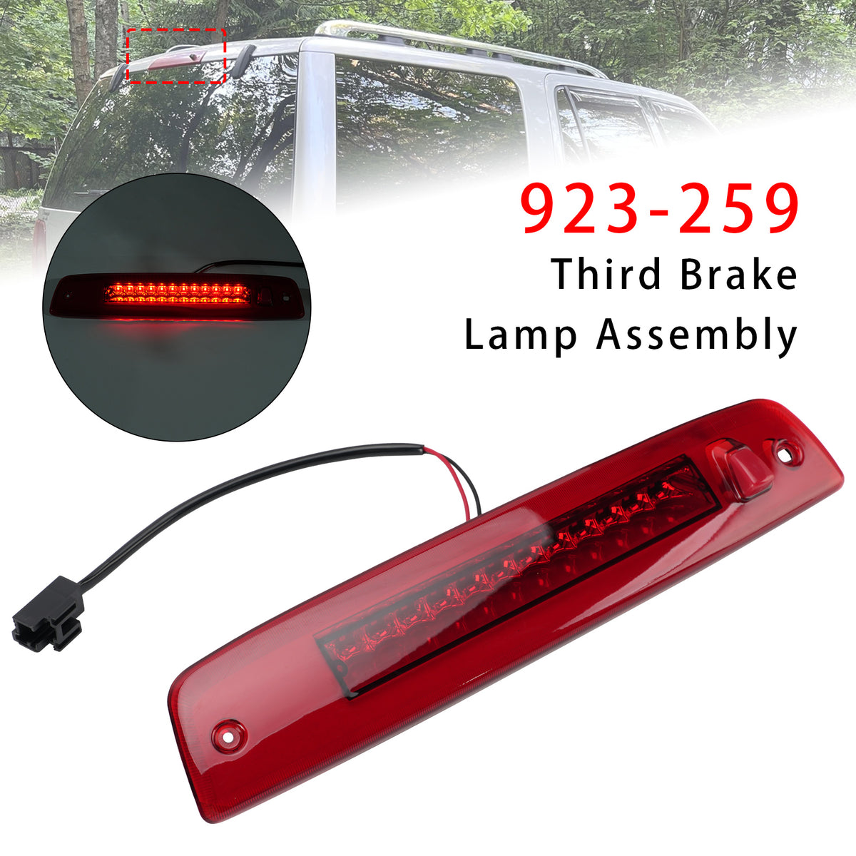 2003-2016 Lincoln Navigator Third Brake Light High Mount Stop Lamp 6L1Z13A613AA 7L1Z13A613A Generic
