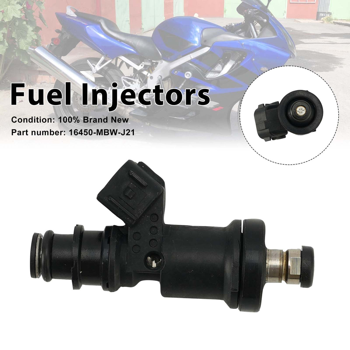 2002 Honda CBR600F4 A - CBR600F4I THROTTLE BODY Fuel Injectors 16450-MBW-J21 Generic