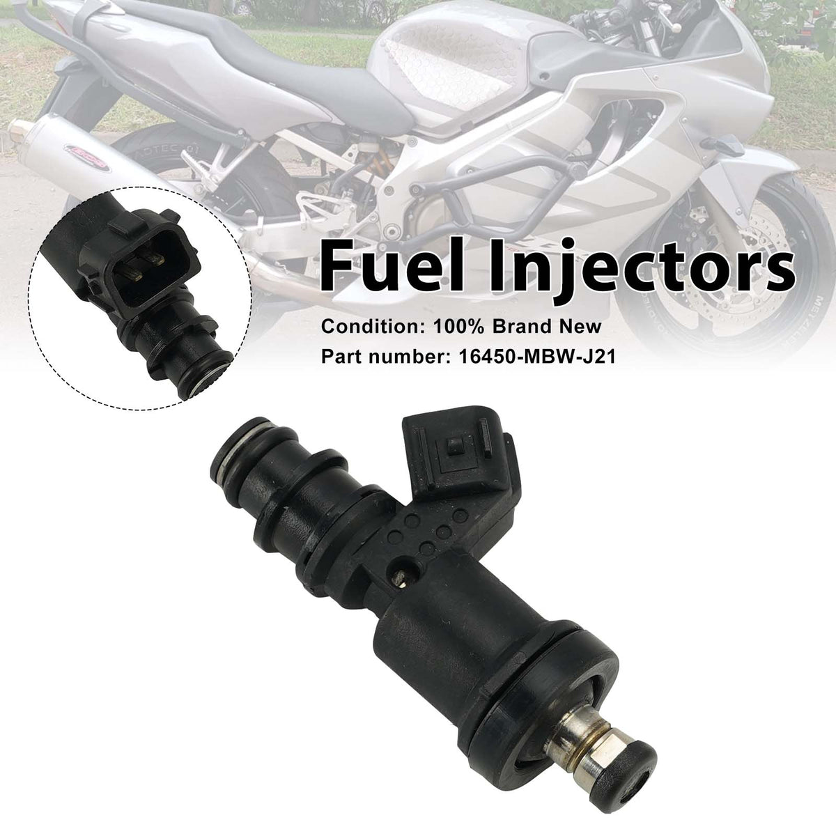 2006 Honda CBR600F4 A - CBR600F4I THROTTLE BODY Fuel Injectors 16450-MBW-J21 Generic