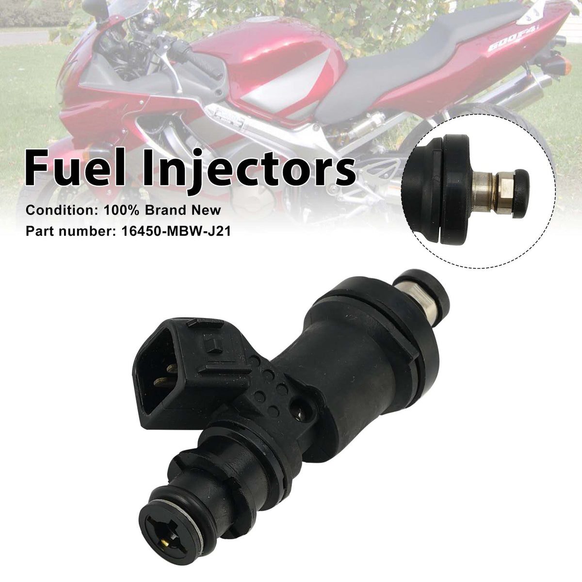 2006 Honda CBR600F4 AC - CBR600F4I THROTTLE BODY Fuel Injectors 16450-MBW-J21 Generic