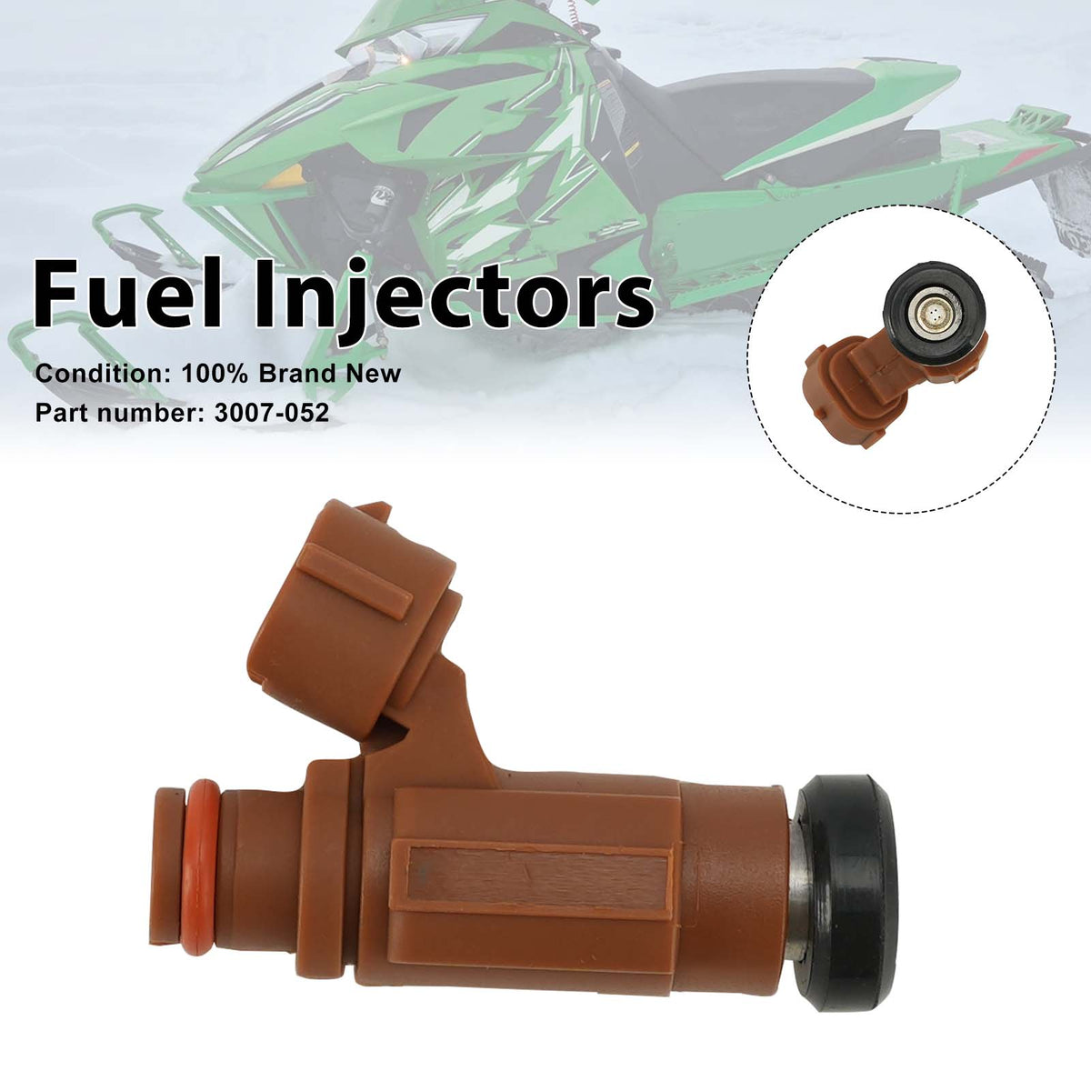 2004-2017 Arctic Cat SnoPro 500 F5 ZR 4000 Fuel Injectors 3007-052 Generic