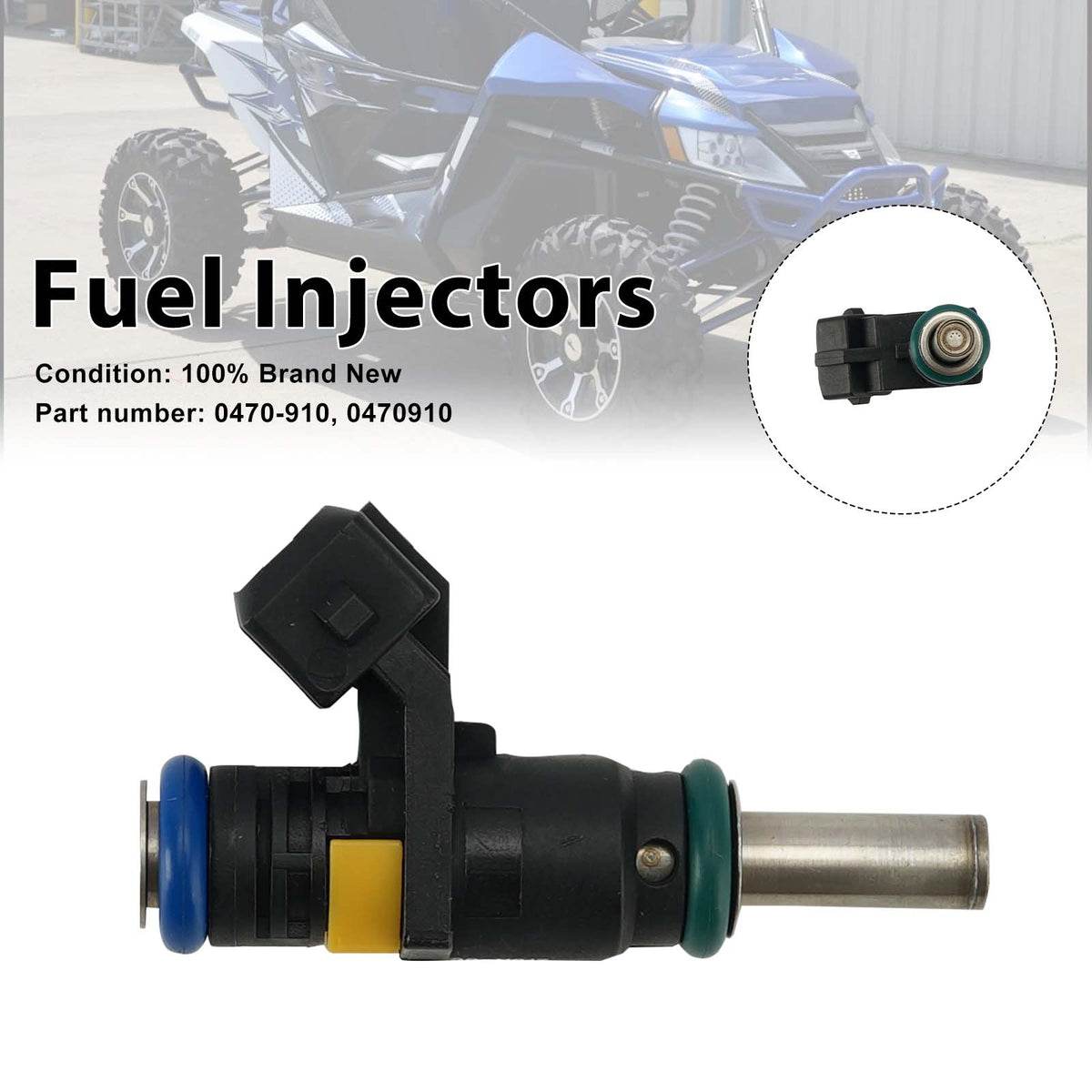 2014 Arctic Cat Side by Side WILDCAT 1000 LTD INTERNATIONAL ORANGE - U2014WAW1POSY THROTTLE BODY ASSEMBLY [100041] Fuel Injectors 0470-910 Generic