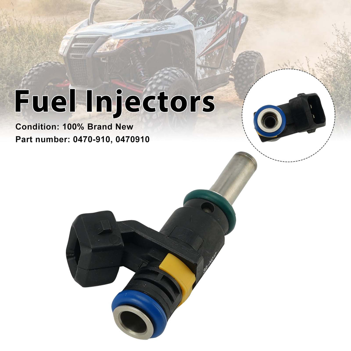 2013 Arctic Cat Side by Side WILDCAT 1000 LATE BUILD INTERNATIONAL METALLIC BLACK - U2013W3W1POSQ THROTTLE BODY ASSEMBLY [100041] Fuel Injectors 0470-910 Generic