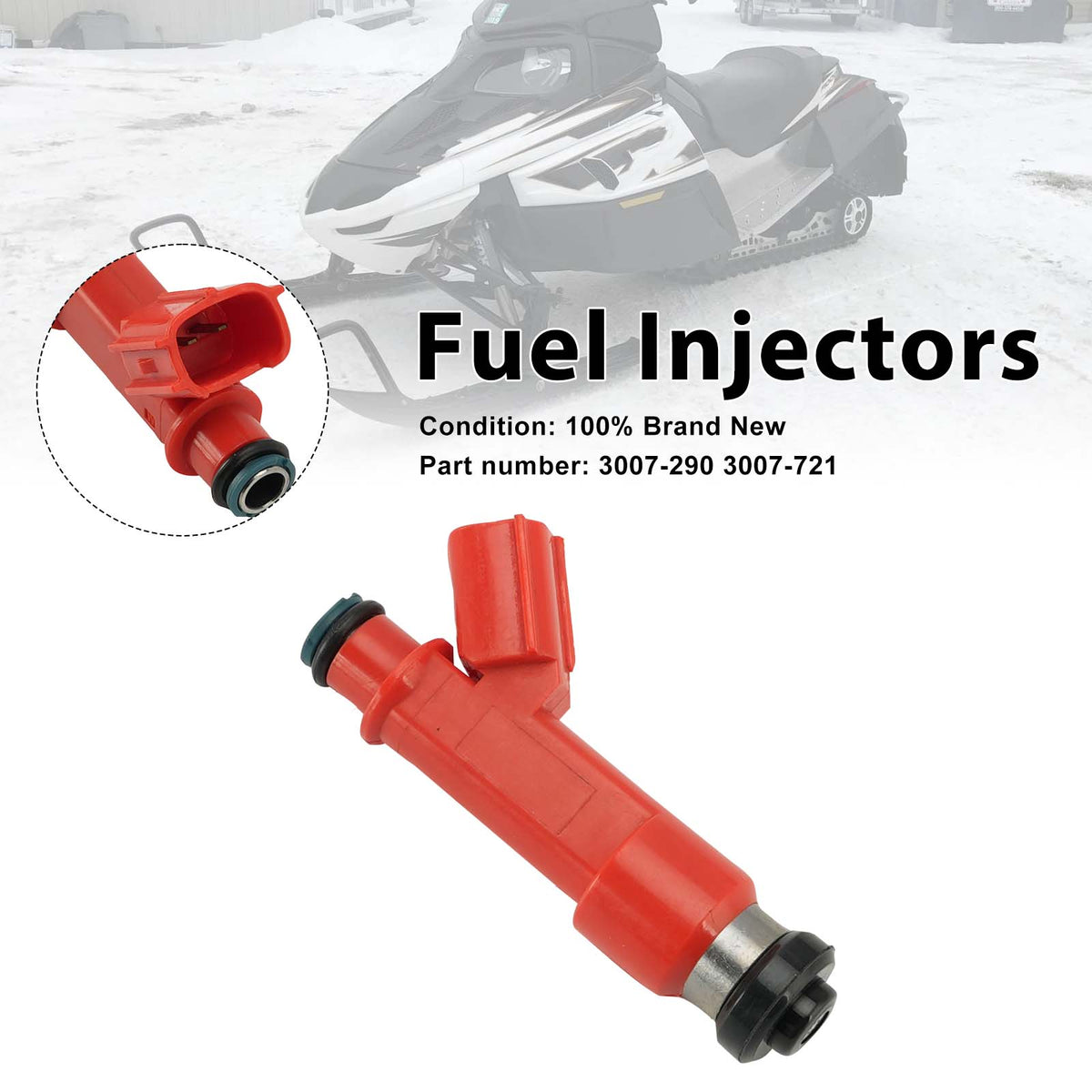 2007-2009 Arctic Cat F1000 Fuel Injectors 3007-290 3007-721 Generic