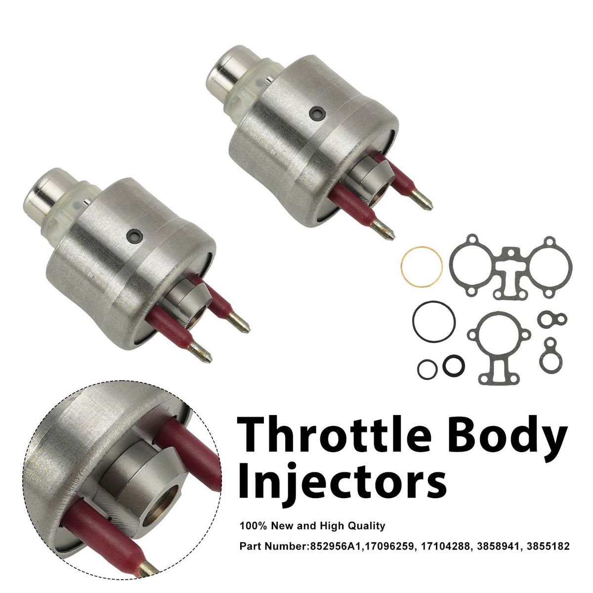 1996-1997 262 Mag EFI V-6 SERIAL NUMBER RANGE: 0F803800-0K999999 Throttle Body Injectors 17096259 3855182 Generic
