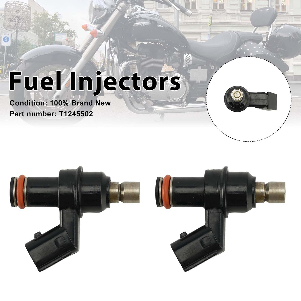 2008-2020 Triumph America EFI 2PC Fuel Injectors T1245502 Generic