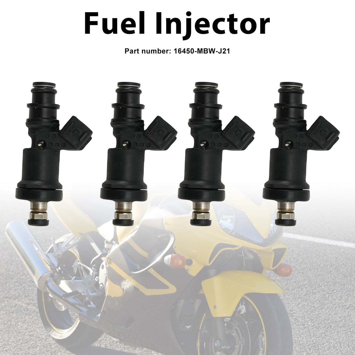 2005 Honda CBR600F4 AC - CBR600F4I THROTTLE BODY 4PC Fuel Injectors 16450-MBW-J21 Generic