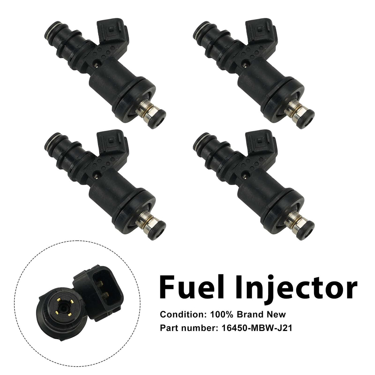 2005 Honda CBR600F4 AC - CBR600F4I THROTTLE BODY 4PC Fuel Injectors 16450-MBW-J21 Generic