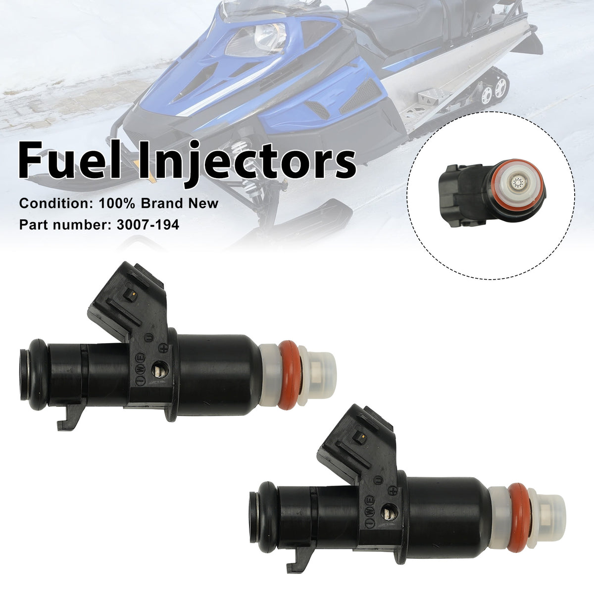 2009-2014 Arctic Cat Bearcat Z1 2PC Fuel Injectors 3007-194 Generic