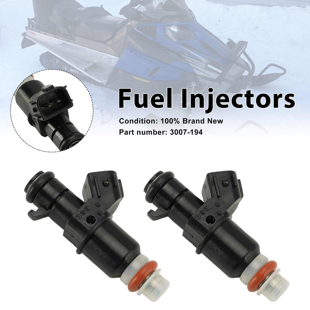 2009-2014 Arctic Cat Bearcat Z1 2PC Fuel Injectors 3007-194 Generic