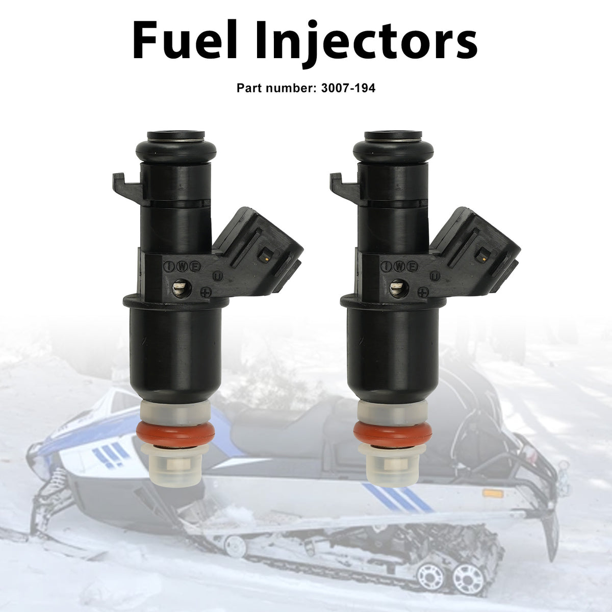 2014-2017 Arctic Cat ZR 5000 2PC Fuel Injectors 3007-194 Generic
