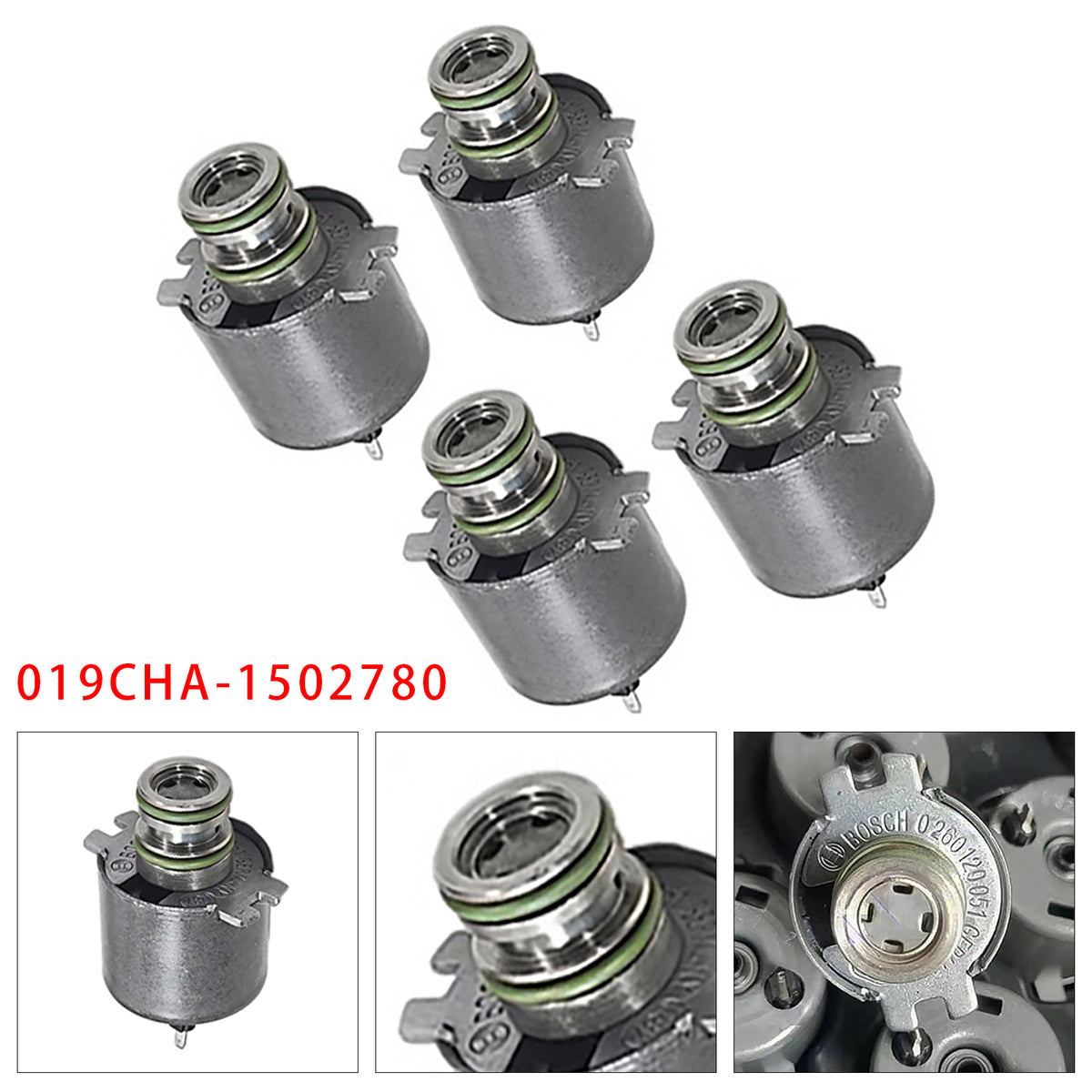 Chery A3 A5 E5 G3 3X QR019CHA CVT 4PCS Transmission Solenoid Valve 019CHA-1502780 Generic