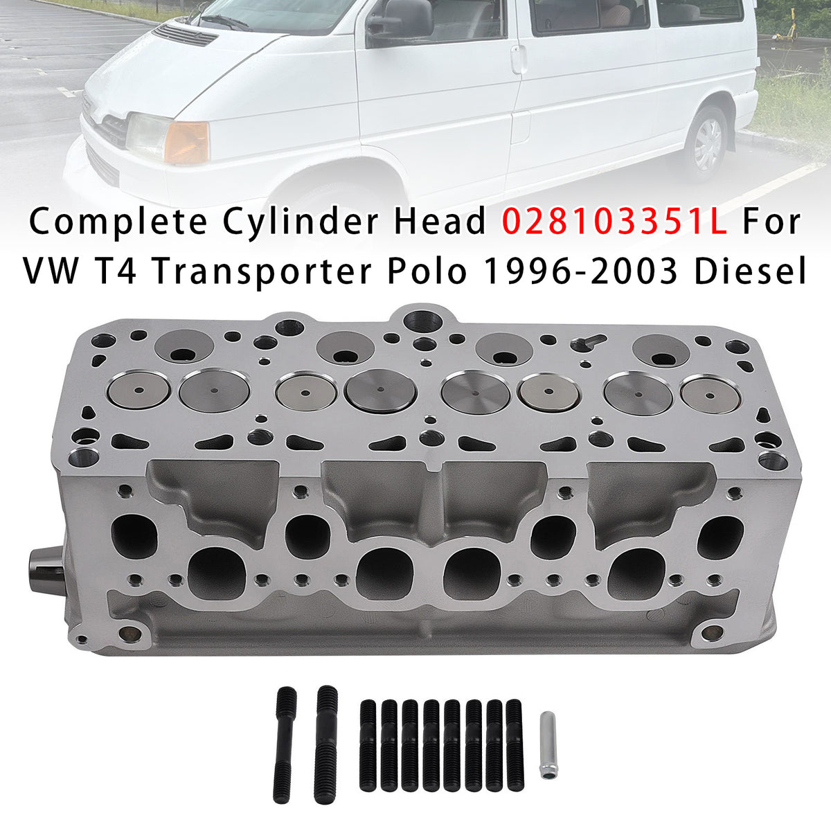 1999-2001 VW Polo (6N2) 1.9 D Complete Cylinder Head 028103351L 028103351N Generic