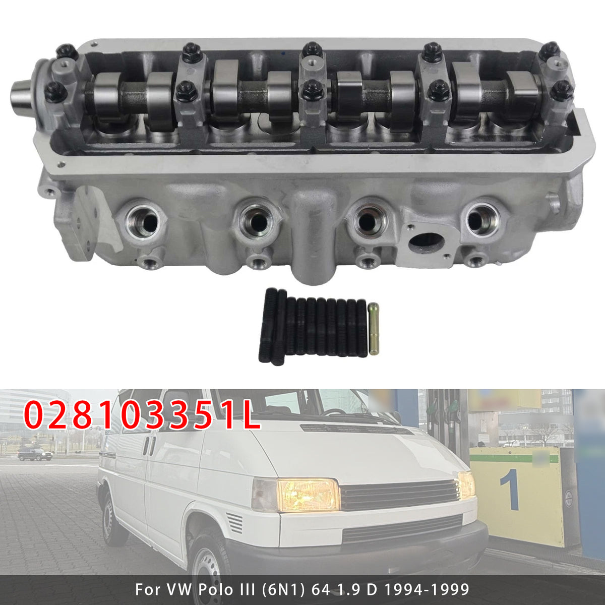 1994-1998 Skoda Felicia I (6U1) 1.9 D Complete Cylinder Head 028103351L 028103351N Generic