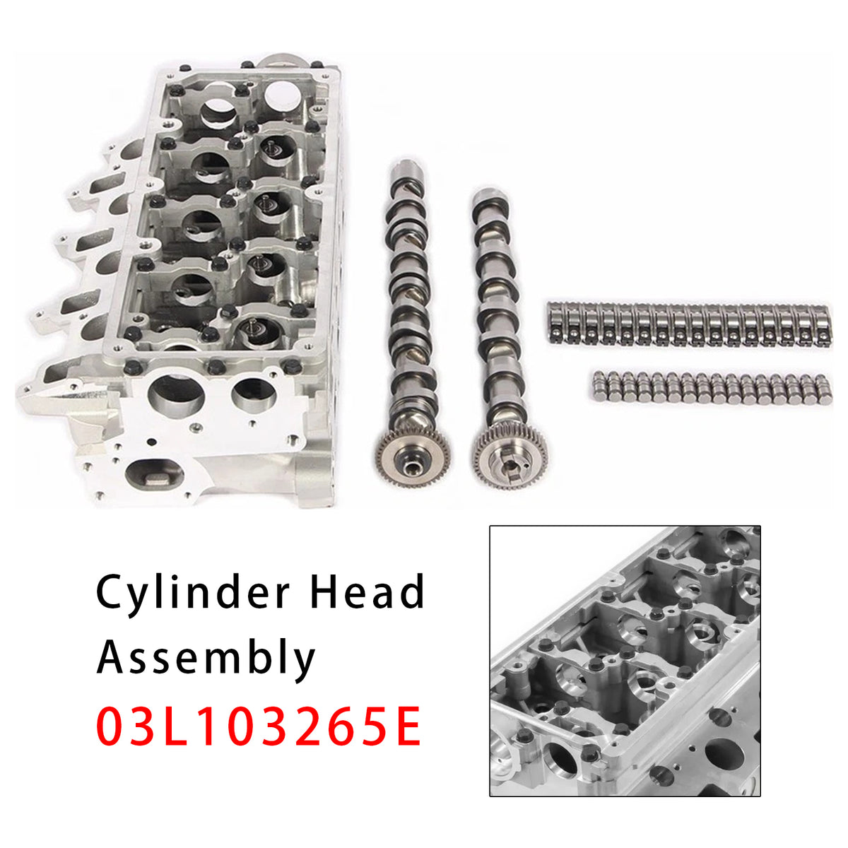 2012- VW Crafter -2016 2.0TDI/BiTDI(diesel) CKT/CKU/CSL/CSN 80KW/84KW/103KW/105KW/120KW Cylinder Head Assembly 03L103265G 03L103351Q Generic