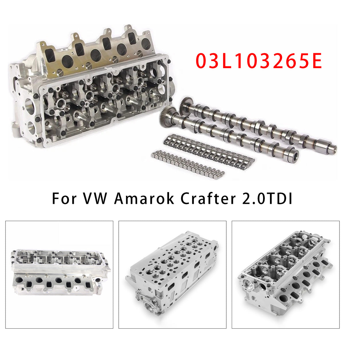 2012- VW Crafter -2016 2.0TDI/BiTDI(diesel) CKT/CKU/CSL/CSN 80KW/84KW/103KW/105KW/120KW Cylinder Head Assembly 03L103265G 03L103351Q Generic