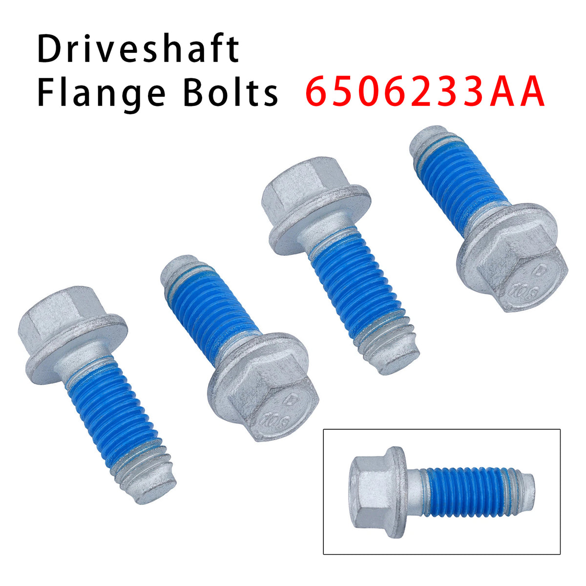 2011-2023 Ram 1500 4PCS Driveshaft Flange Bolts 6506497AA 6506233AA Generic