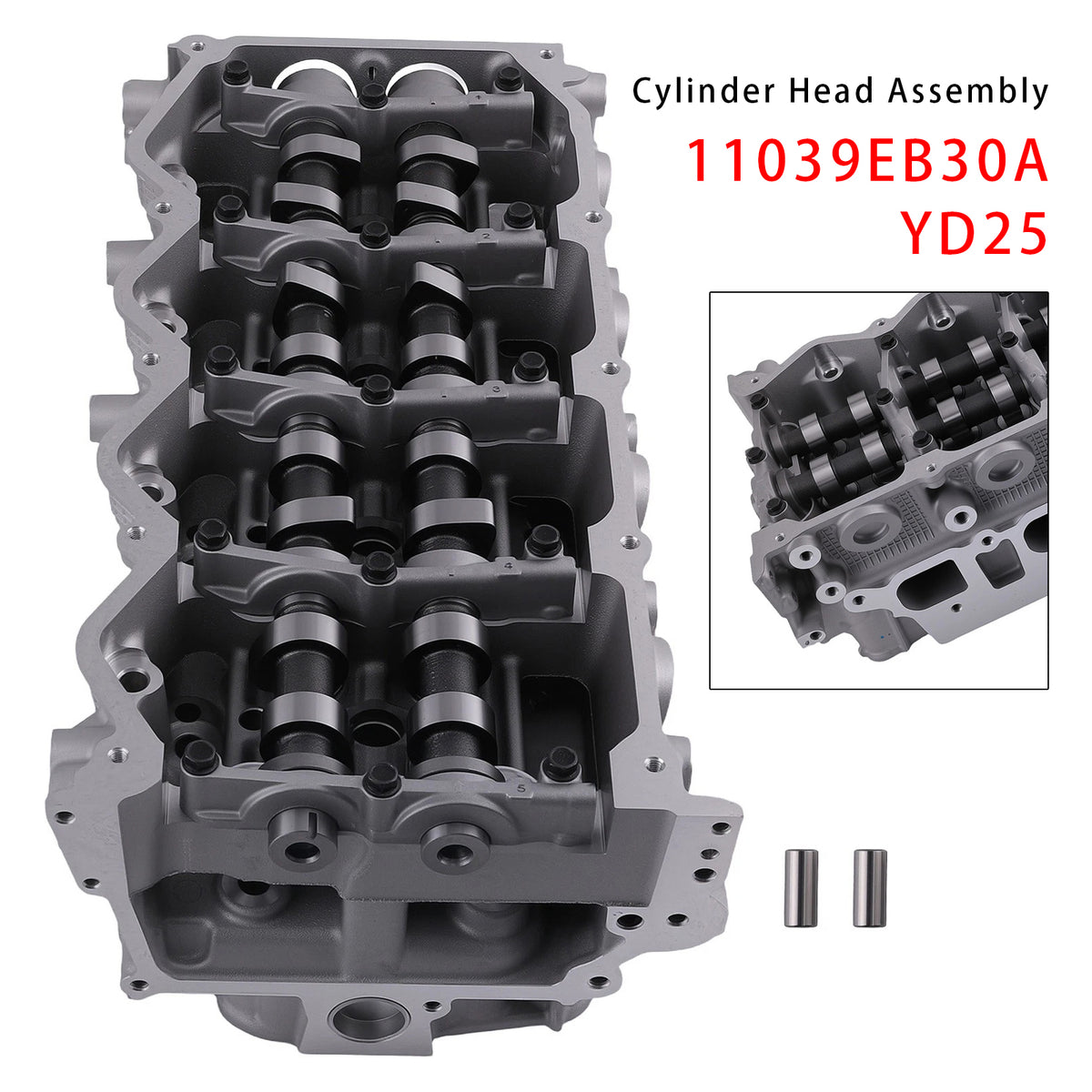 2001 Nissan Navara (D22_) 2.5 D 4x4 .11 Complete Cylinder Head 11039-EB30A 908910 11039EB30A Generic