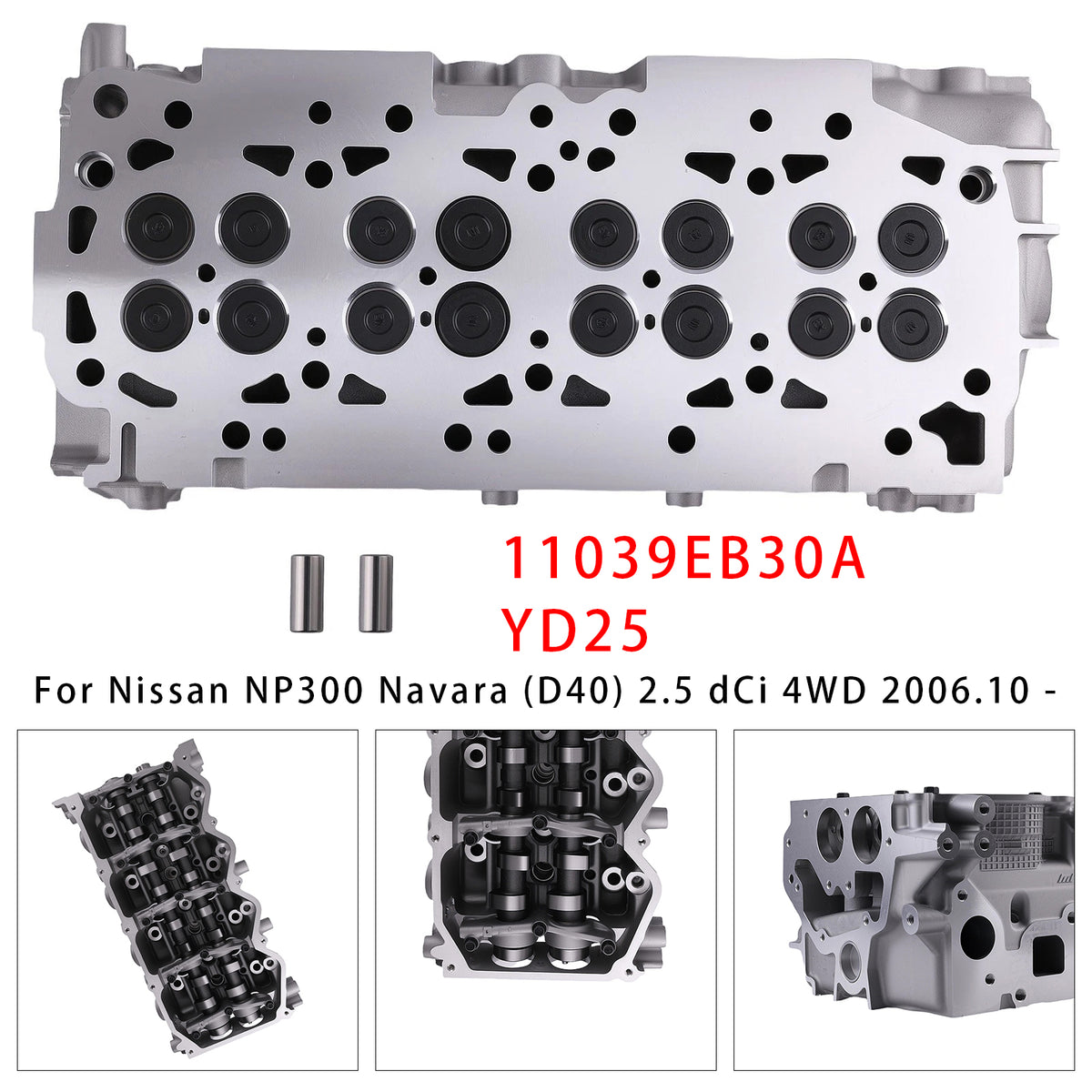 2005 Nissan Pathfinder III (R51) 2.5 dCi 4WD .01 Complete Cylinder Head 11039-EB30A 908910 11039EB30A Generic