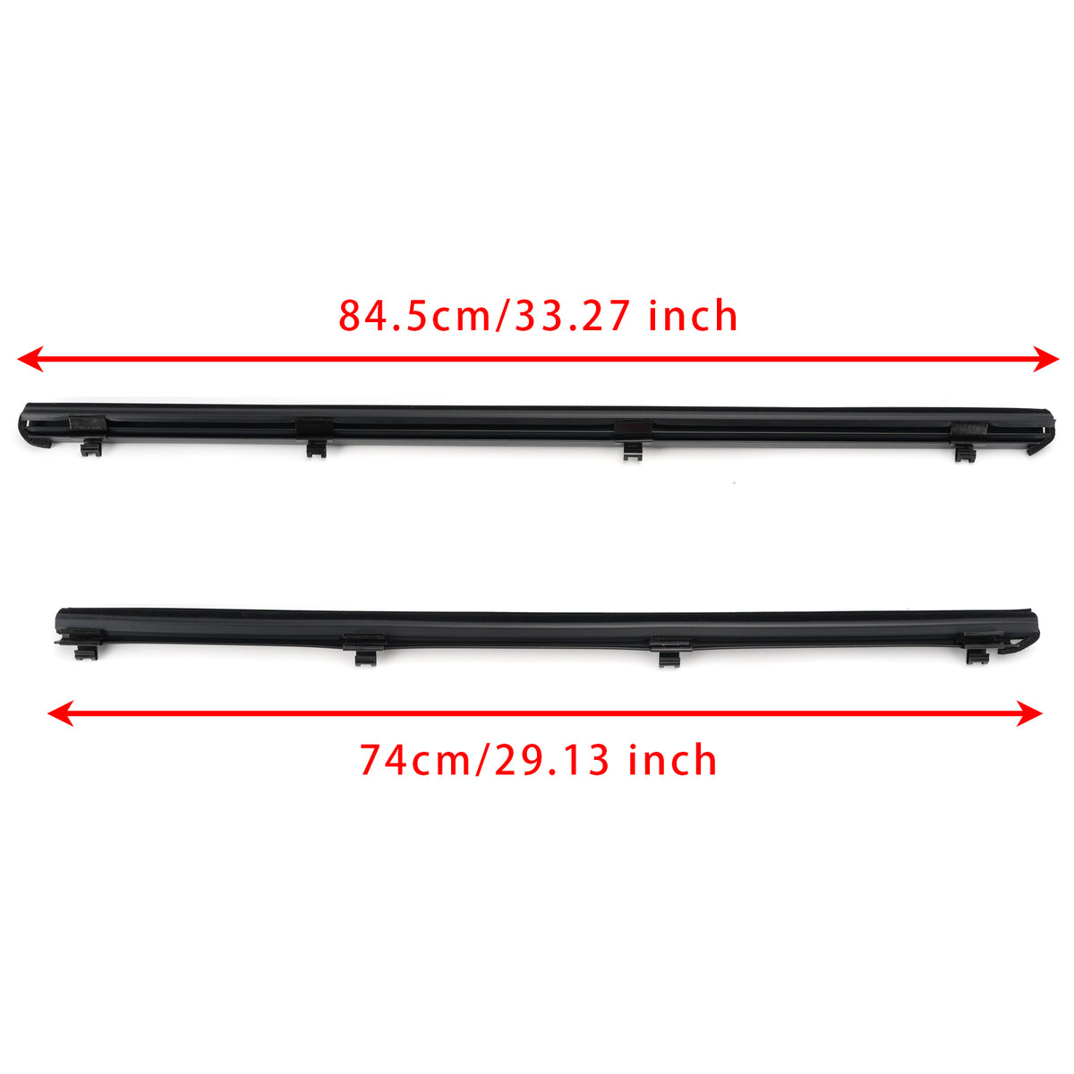 2010-2015 Lexus RX450h (GYL10/GYL15) 4Pcs Inner Door Glass Weatherstrip 68173-48050 68174-48050 Generic