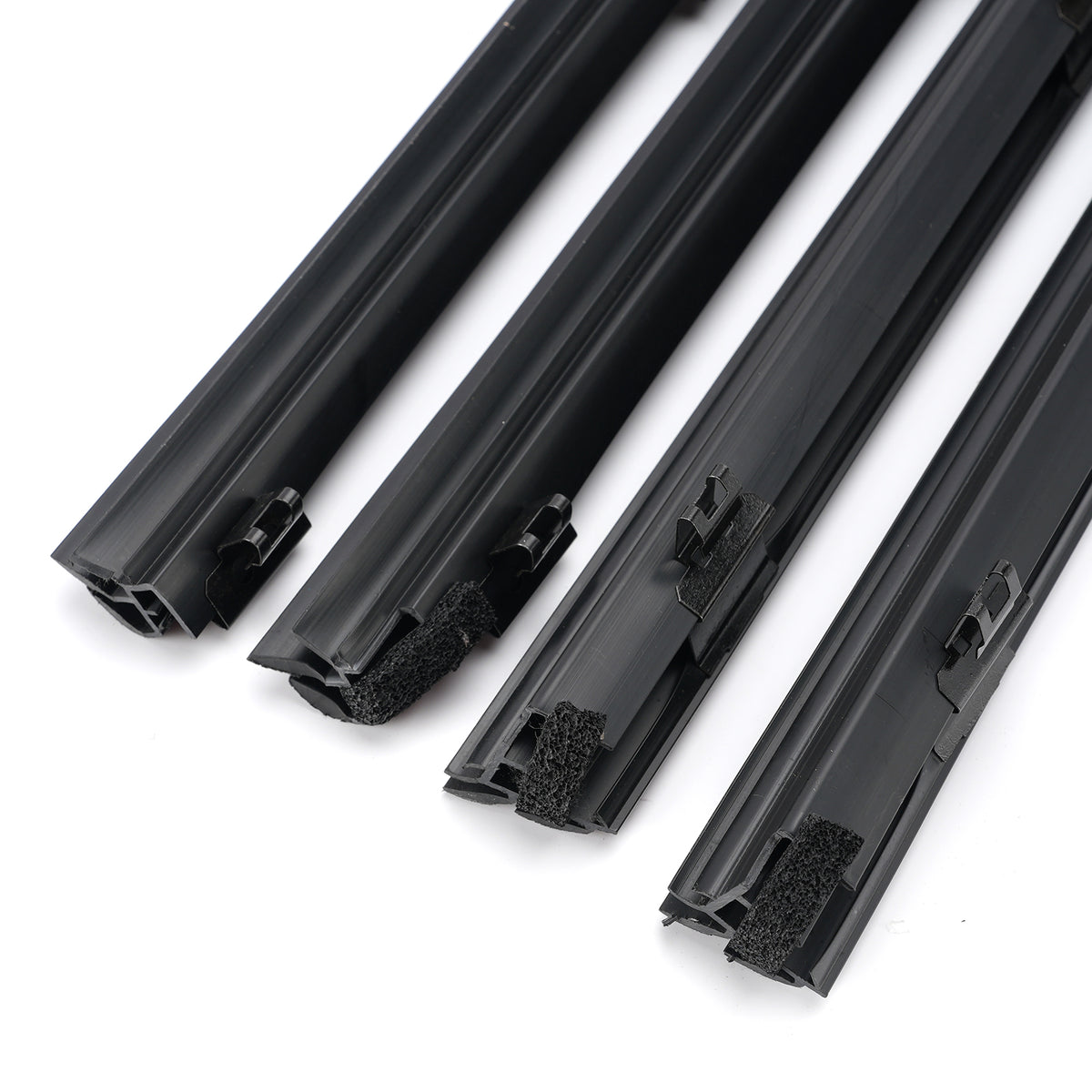 2010-2015 Lexus RX350(GGL10/GGL15) 4Pcs Inner Door Glass Weatherstrip 68173-48050 68174-48050 Generic