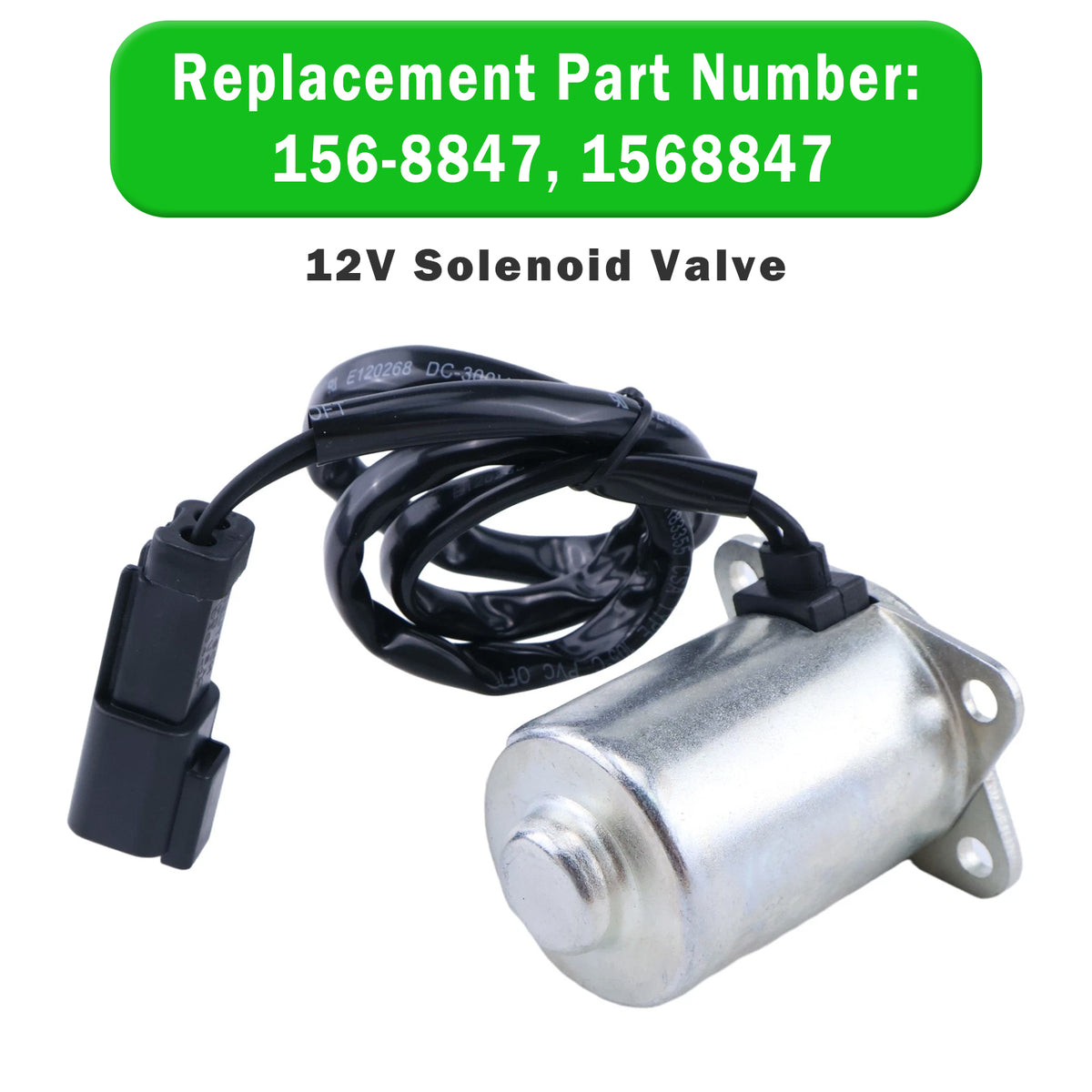 Caterpillar CAT Engine 3003 12V Swing Solenoid Valve CA1568847 156-8847 Generic