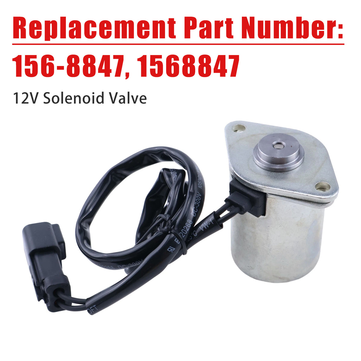 Caterpillar CAT Excavator 306 12V Swing Solenoid Valve CA1568847 156-8847 Generic