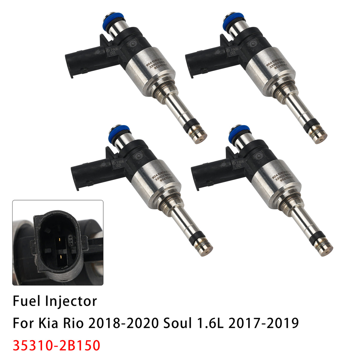 2018-2020 Kia Rio 1.6L 4Pcs Fuel Injector 35310-2B150 Generic
