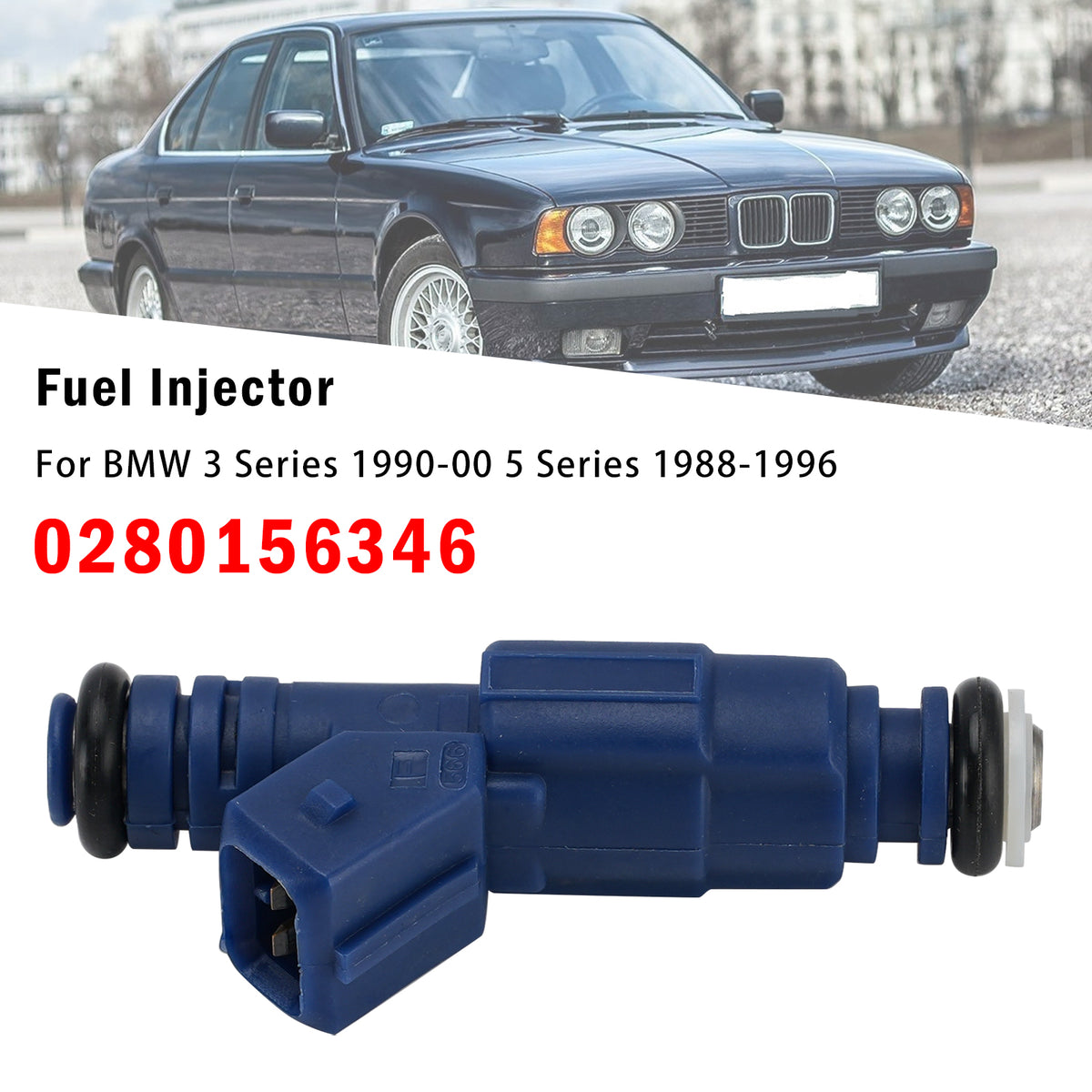 1987-1994 BMW 7 Series E32 1Pcs Fuel Injector 0280156346 Generic
