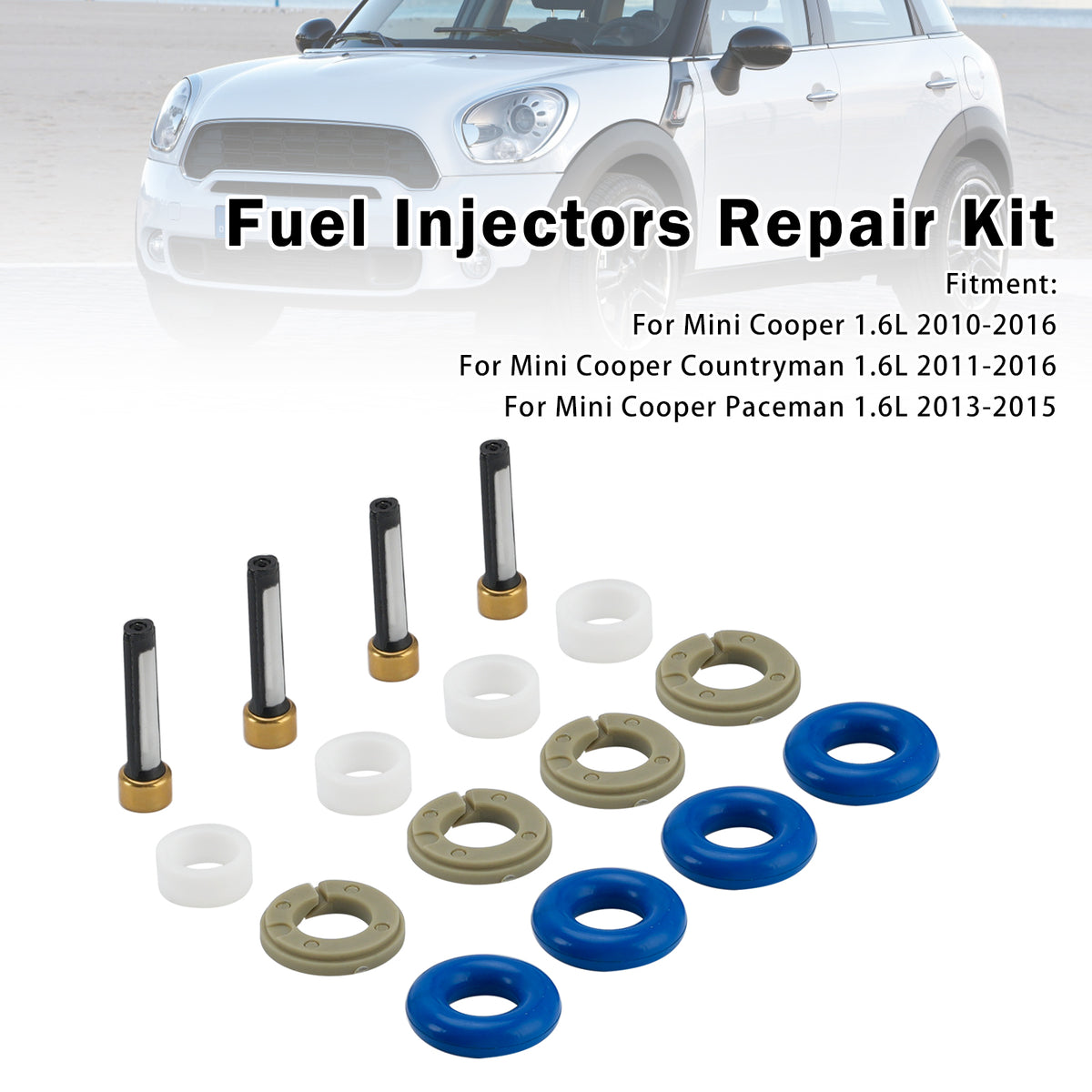 2013-2015 Mini Cooper Paceman 1.6L Fuel Injector Seal O-Ring 0261500494 13537591623 Generic
