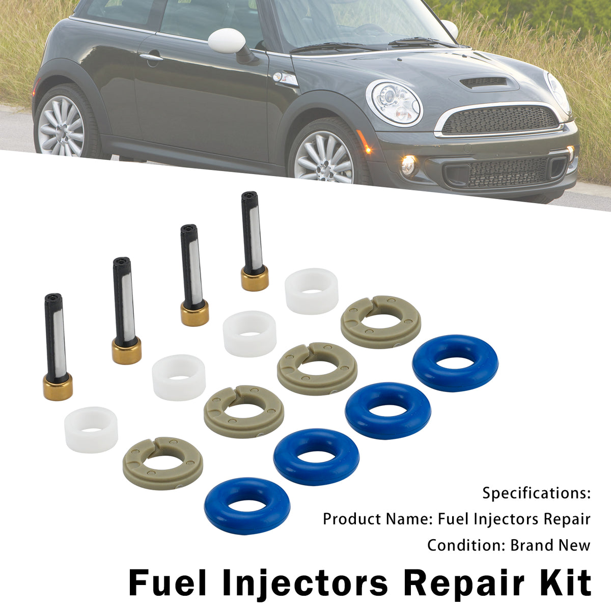 2010-2016 Mini Cooper 1.6L Fuel Injector Seal O-Ring 0261500494 13537591623 Generic