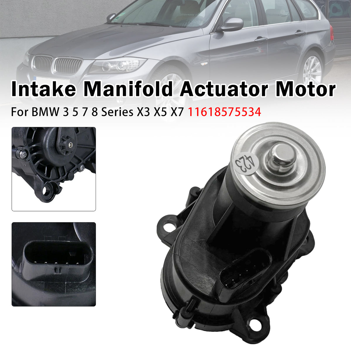 2008-2011 BMW X3 E83 2.0D Intake Manifold Actuator Motor 11617804744 11618575534 Generic