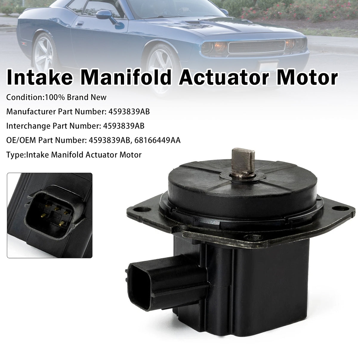 2007-2010 Chrysler 300 Intake Manifold Actuator Motor 4593839AB Generic