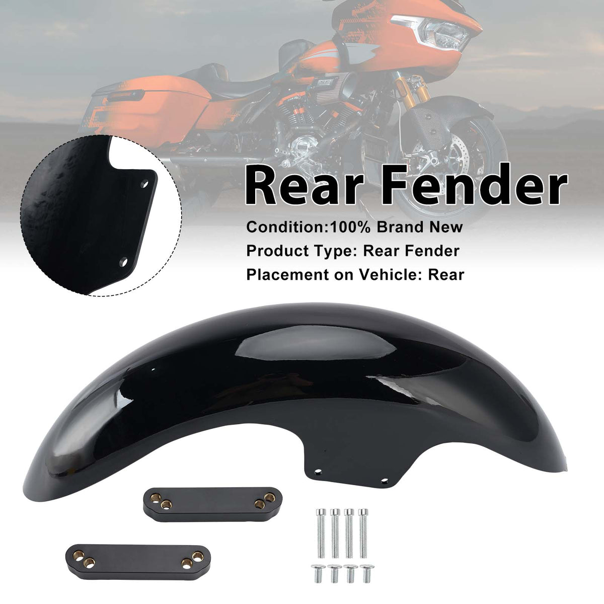 2026 Harley-Davidson Street Glide Limited FLHXL 21" Front Fender Generic