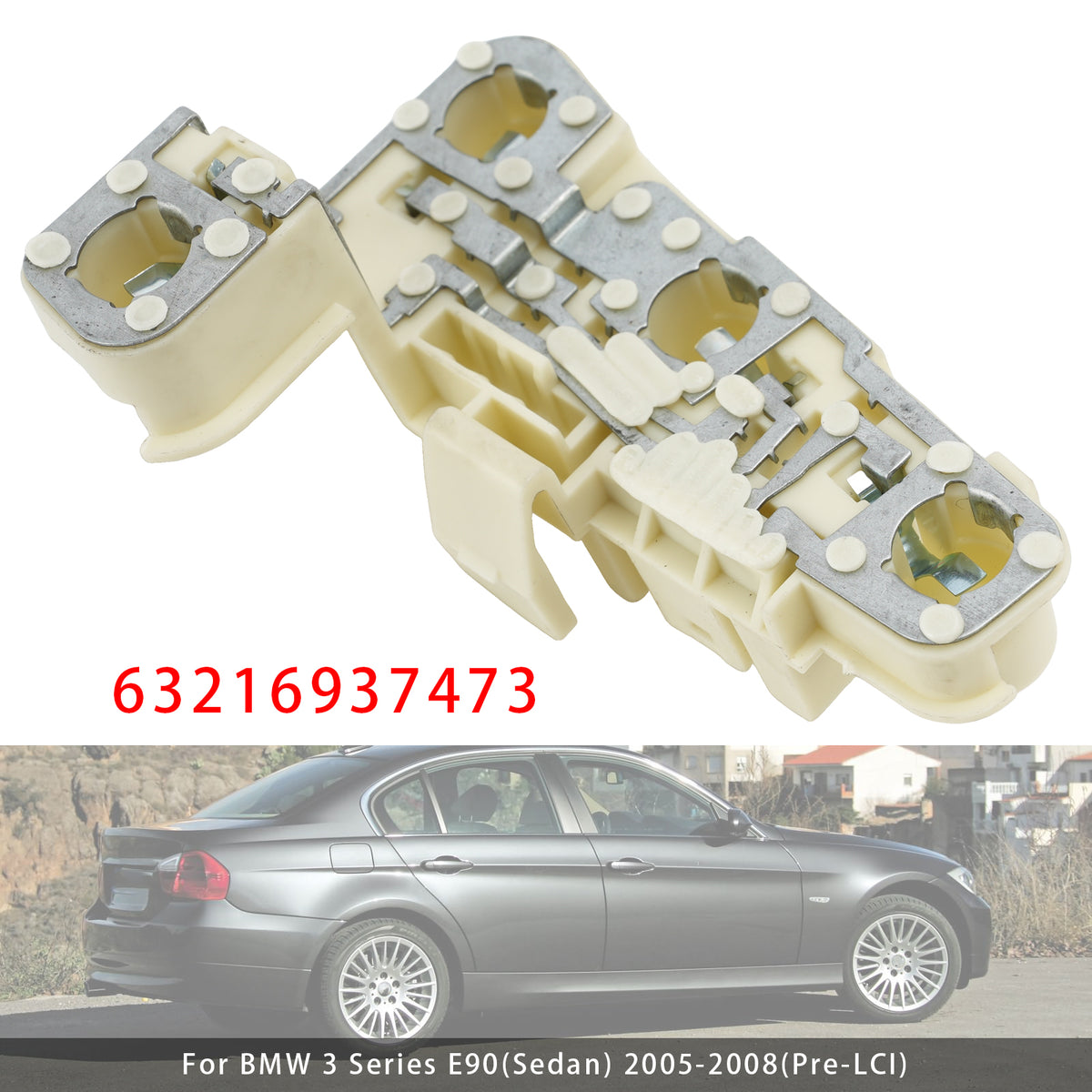 2005-2008 BMW 3 Series E90(Sedan) (Pre-LCI) Rear Left Bulb Holder Socket 63216937473 Generic