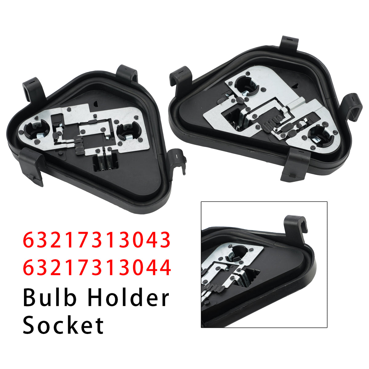 2011-2015 BMW 3 SERIES F30 F80 Sedan (PRE-LCI) Rear L+R Bulb Holder Socket 63217313043 63217313044 Generic