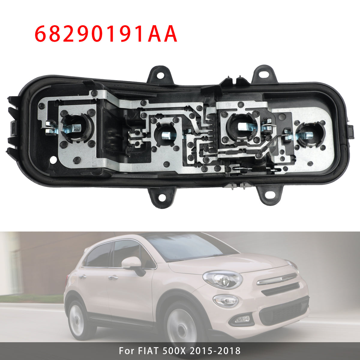 2015-2018 FIAT 500X Tail Lamp Light Socket 68290191AA 77367351 Generic