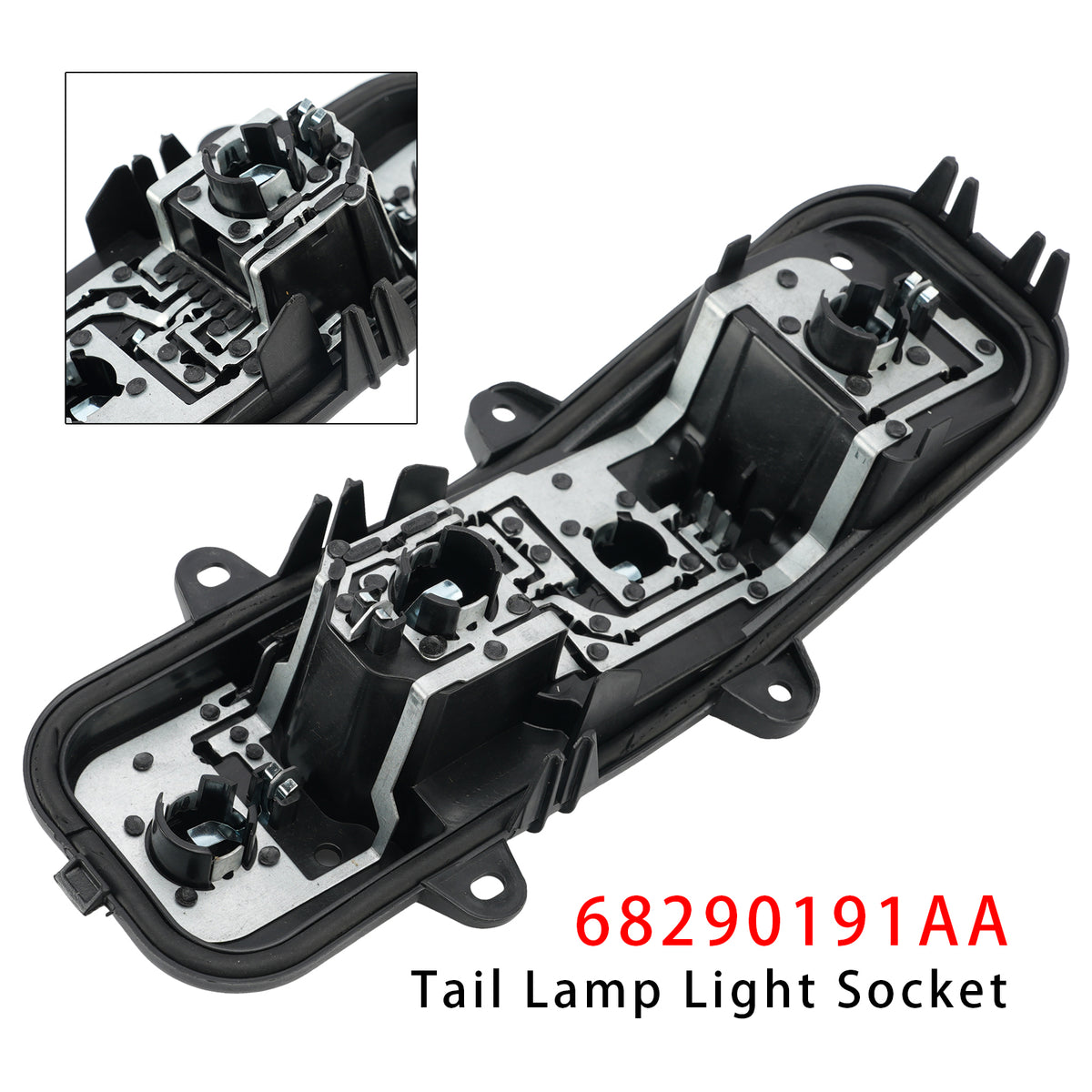 2015-2018 FIAT 500X Tail Lamp Light Socket 68290191AA 77367351 Generic