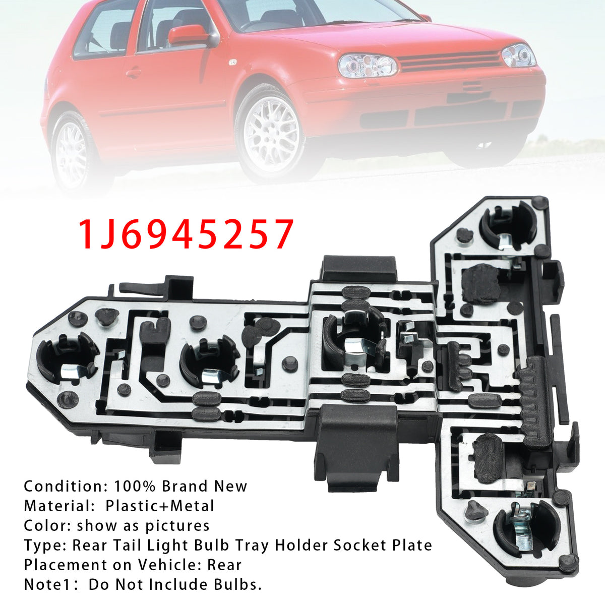 1998-2005 VW GOLF MK4 Rear Tail Light Bulb Tray Holder Socket Plate 1J6945257 Generic