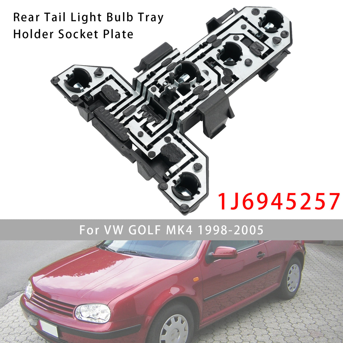 1998-2005 VW GOLF MK4 Rear Tail Light Bulb Tray Holder Socket Plate 1J6945257 Generic