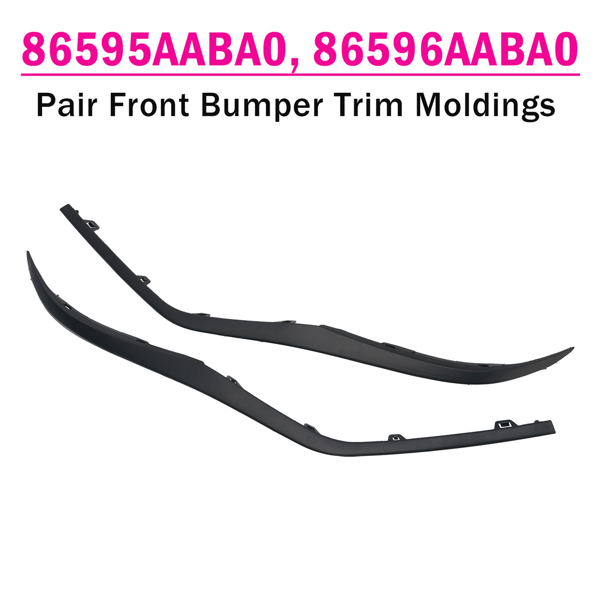 2024 Hyundai Elantra Se Pair Front Bumper Trim Moldings Left & Right 86595AABA0 86596AABA0 Generic