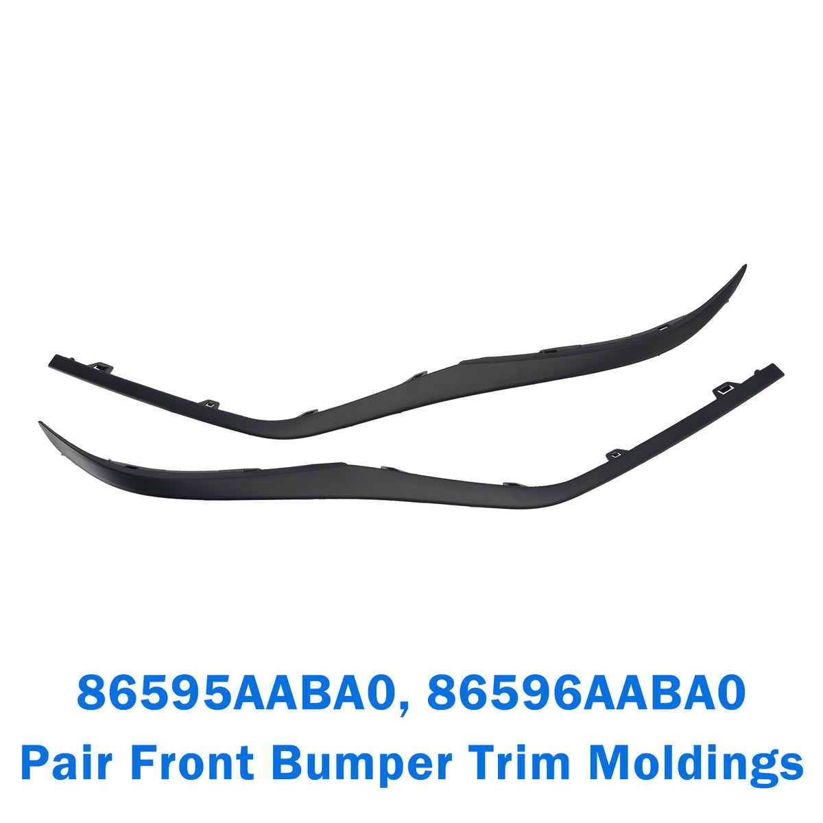 2024-2025 Hyundai Elantra Limited Hybrid Pair Front Bumper Trim Moldings Left & Right 86595AABA0 86596AABA0 Generic